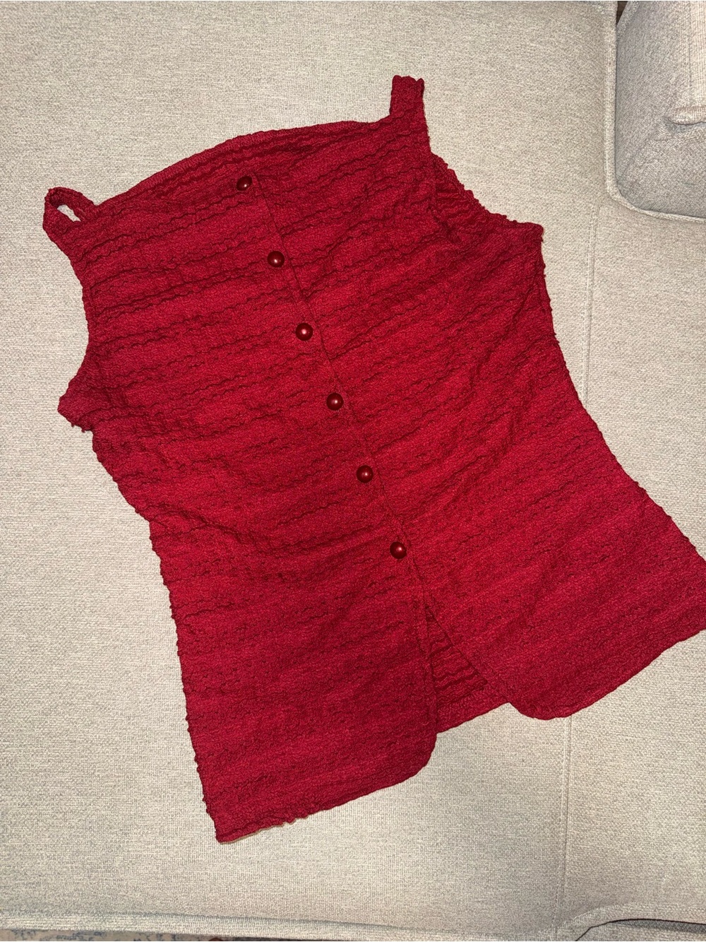High Neck Textured Tank